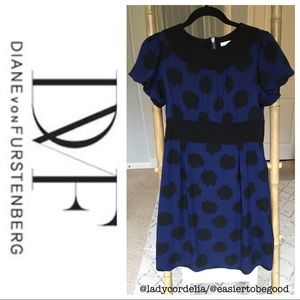 DvF Blue and black dress- 8